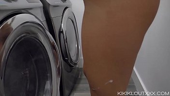 Step Mom Laundry Room Slut Masturbates Dildo Squirt