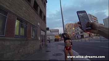 Flashing My Huge Tits In Public In The Streets Of Barcelona