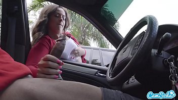 Dick Flash Cute Teen Gives Me Hand Job In Public Parking Lot After She Sees My Big Black Cock