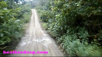 Heatherdeep Heather Deep 4 Wheeling On Scary Fast Quad And Peeing Next To In The Jungle