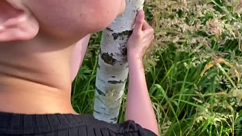 Wife Sucks Cock Outdoors And Has Sex With Cum On Ass Kleomodel