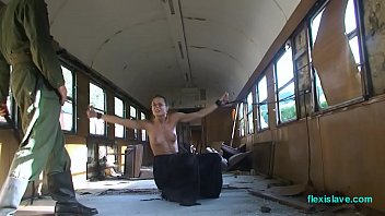Bdsm Model Alex Zothberg Nude Oiled Captive And Whipped In Train