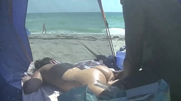 Caribbean Nude Beach Interracial Sex 3 Im Getting Fucked In Public By BBC While Hubby Films And Voyeurs Watch